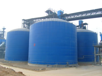 感城镇水泥钢板库改造